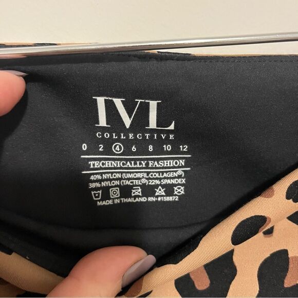 IVL Collective Into The Wild Cheetah Print 7/8 Legging Size 4 25” inseam - Picture 9 of 12